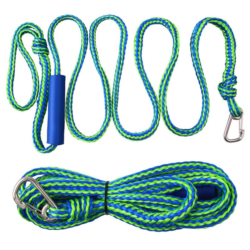 SILANON Docking Lines Rope Mooring Bungee - PWC Dock Rope 7FT 10FT 14FT with Foam Float for Personal Watercraft Kayak, Jet Ski, SeaDoo, Boat, Pontoon Bungee Docking Line Rope (0.39inch 10ft) - Image 1